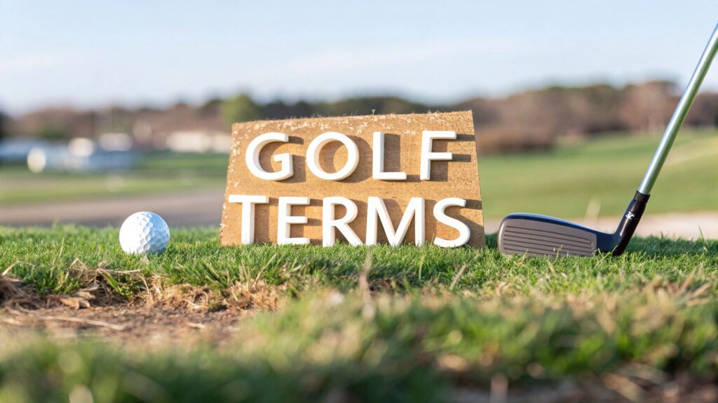 Golf terminology for beginners . Golf terms .